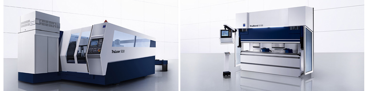 TruLaser 5030 machine and Trumpf TruBend 5130 machine